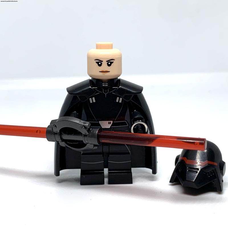 Second Sister Inquisitor Minifigure Star Clone Wars Red Lightsaber Jedi Fallen Order