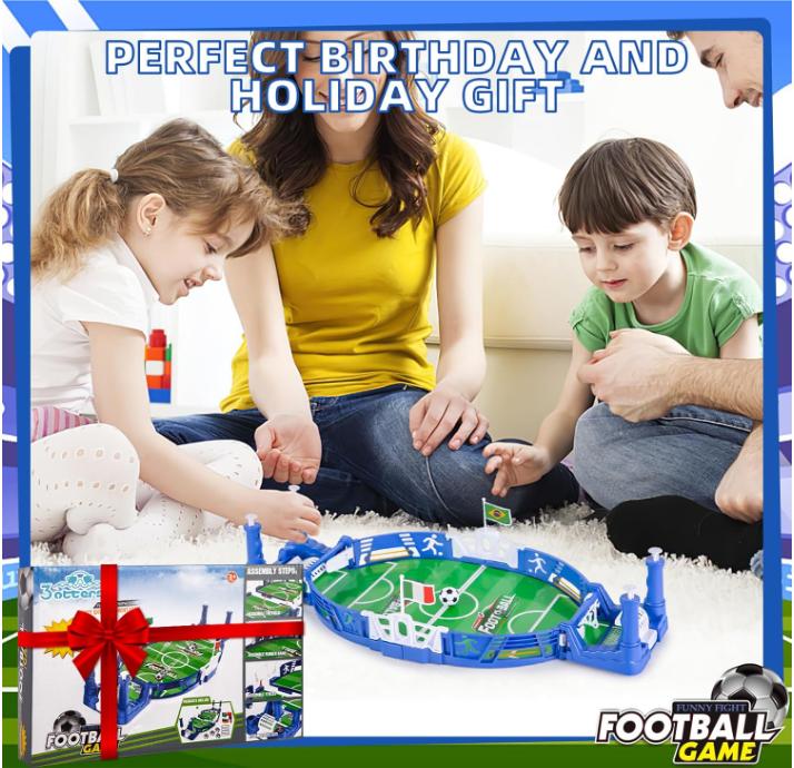 3 otters Tabletop Soccer Game Set, Mini Football Soccer Game Board for Foosball Pinball Kids Adults Interactive Game Room Family Night