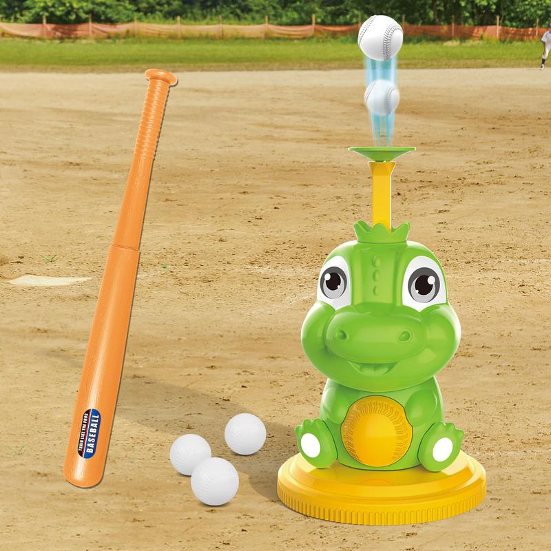 Dinosaur Baseball Tball Set Toy Adjustable Bat Outdoor Play Sport Toy for Boys Girls Kids Baseball tee Outdoor Toys