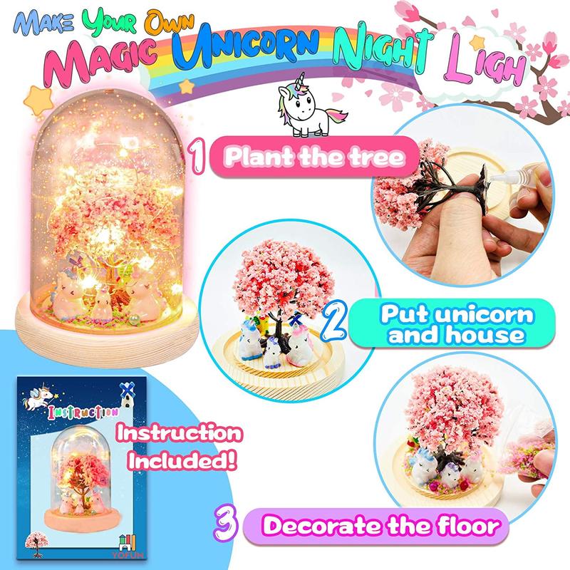 Craft Kit for Kids, Arts Crafts Nightlight, Birthday Christmas Gifts for Girls Boys, Great Family Activity, Toys for Kids 5 6 7 8 9 10 11 12 Years