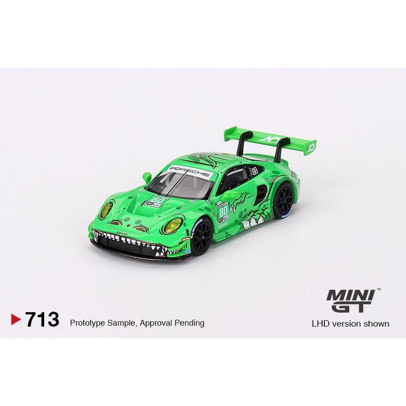 MiniGT 1:64 Porsche 911 GT3 R #80 GTD AO Racing 2023 IMSA Sebring 12 Hrs – MiJo Exclusive #713