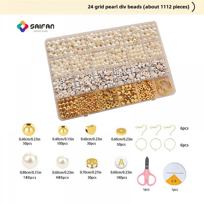 Artificial Stringed Pearls DIY Accessories Material Package Full Set Shell Bracelet String Beads Ornament Accessories