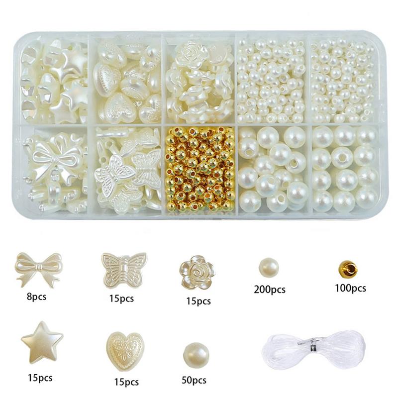 Artificial Stringed Pearls DIY Accessories Material Package Full Set Shell Bracelet String Beads Ornament Accessories