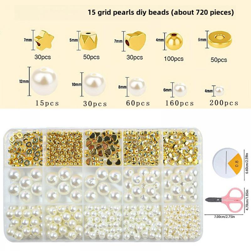 Artificial Stringed Pearls DIY Accessories Material Package Full Set Shell Bracelet String Beads Ornament Accessories