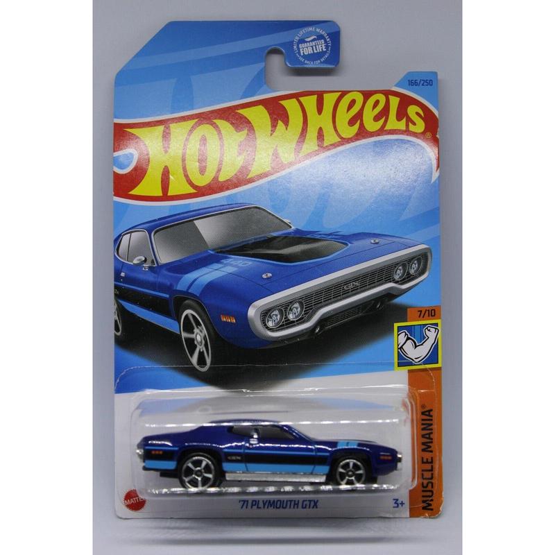 2023 Hot Wheels Blue '71 Plymouth GTX Muscle Mania