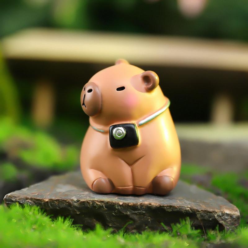 Cartoon Capybara Blind Box Simulation Mini Capybara Action Figures Doll Car Desk Decoration Children Birthday Christmas Gifts