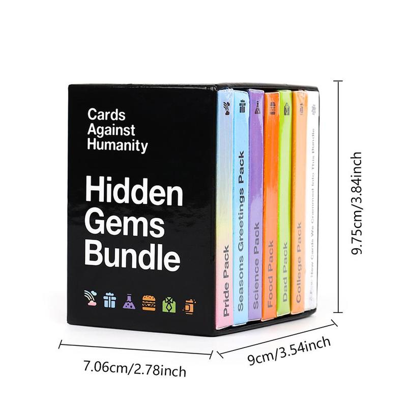 Card Against Humanity Hidden Gems Bundle, 6 Counts set Card Game, Party Game for Adults, Fun Game Night Party Game, Party Supplies