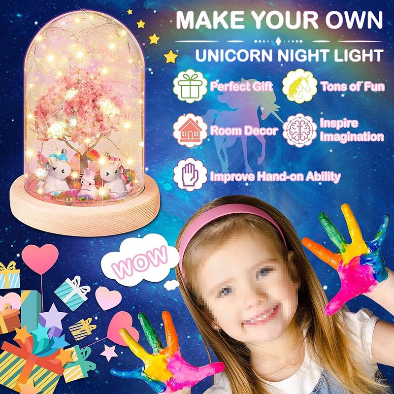 Craft Kit for Kids, Arts Crafts Nightlight, Birthday Christmas Gifts for Girls Boys, Great Family Activity, Toys for Kids 5 6 7 8 9 10 11 12 Years