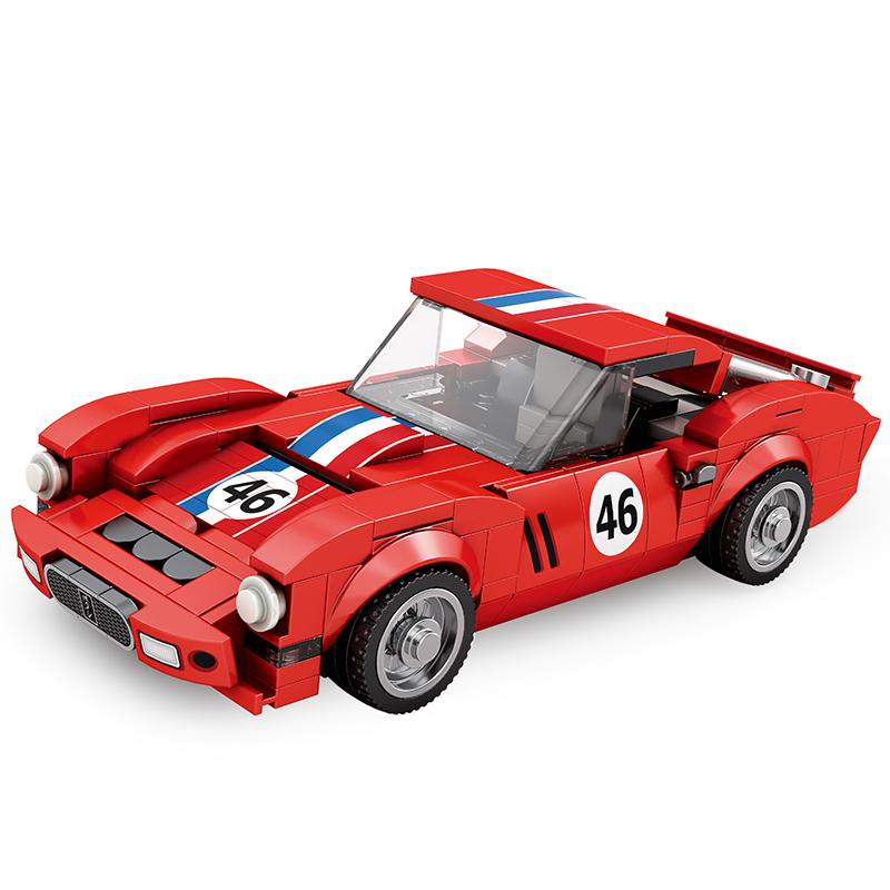 Reobrix 250 GTO Classic Vintage SuperCar Building Set, Super Sports Race Vehicles Building Toy Birthday for Kid Aged 6+. (320PCS)