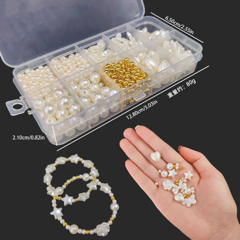 Artificial Stringed Pearls DIY Accessories Material Package Full Set Shell Bracelet String Beads Ornament Accessories