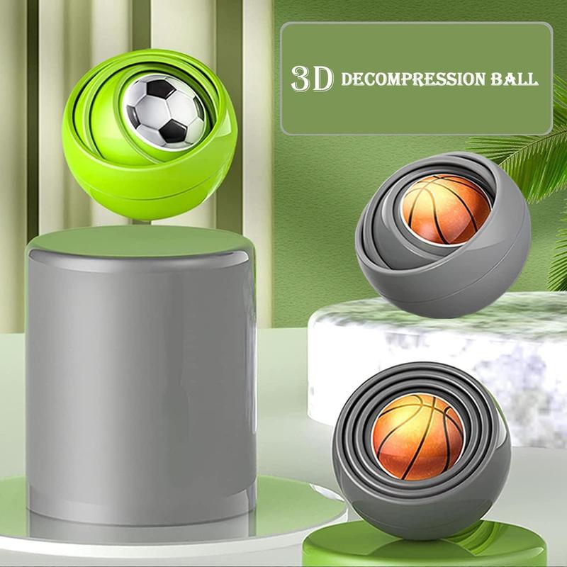 3D Infinite Flipping Decompression, 1 Count Ball Decompression Toy For Beginners & Adults, Indoor Recreation Toy