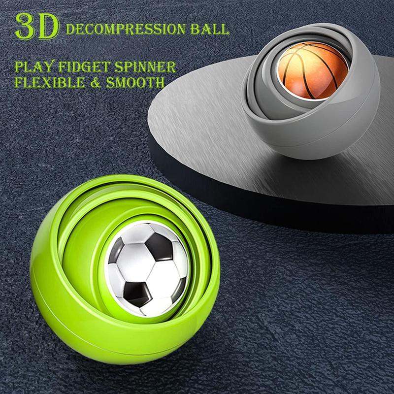 3D Infinite Flipping Decompression, 1 Count Ball Decompression Toy For Beginners & Adults, Indoor Recreation Toy