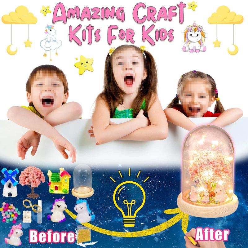 Craft Kit for Kids, Arts Crafts Nightlight, Birthday Christmas Gifts for Girls Boys, Great Family Activity, Toys for Kids 5 6 7 8 9 10 11 12 Years