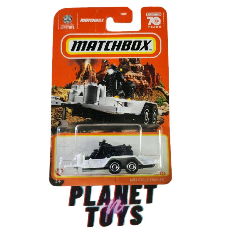 Matchbox Set 95 Nissan Hardbody (D21) & MBX Cycle Trailer Diecast Car Collectible Scale 1:64