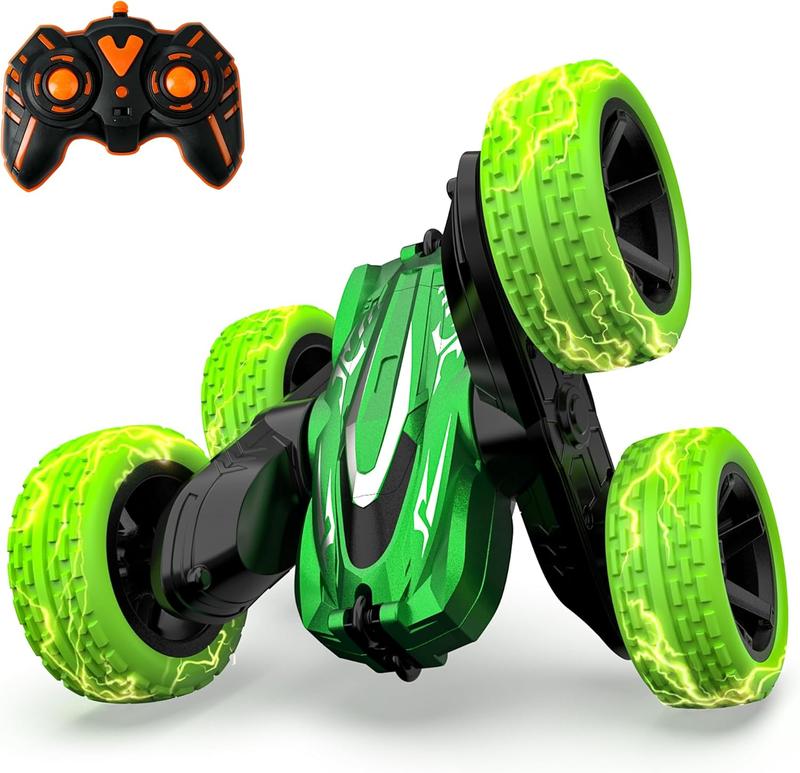 Remote Control Car | 2.4Ghz Mini RC Cars with Rechargeable Battery, 360° Flips Rotating Double Side Stunt Car, Electric Toy Cars for Birthday, for Boys & Girls