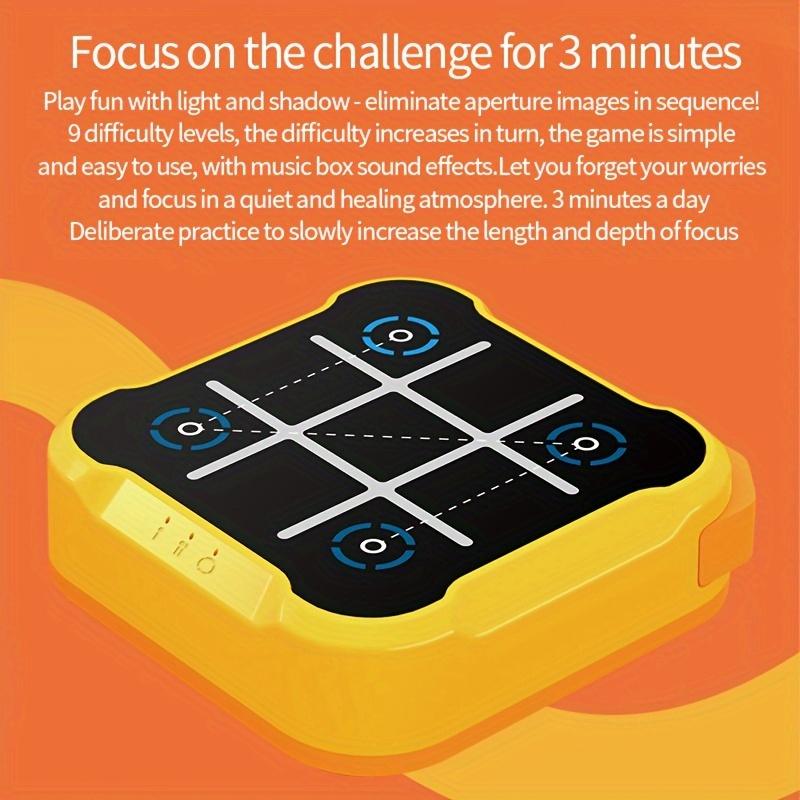 Portable Tictactoe Games-Intermediate Skills, Orange Yellow ABS Educational Toys, Suitable for Teenagers