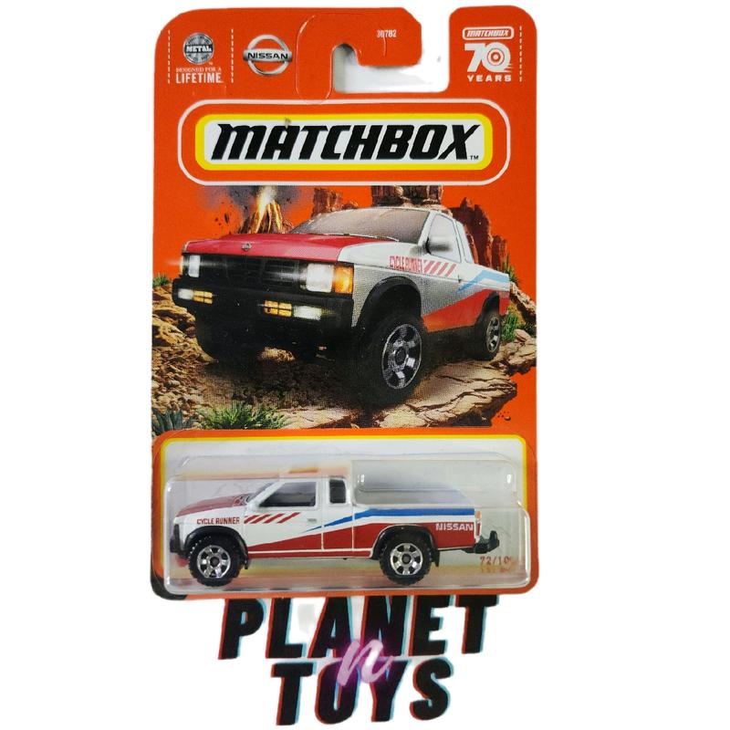 Matchbox Set 95 Nissan Hardbody (D21) & MBX Cycle Trailer Diecast Car Collectible Scale 1:64