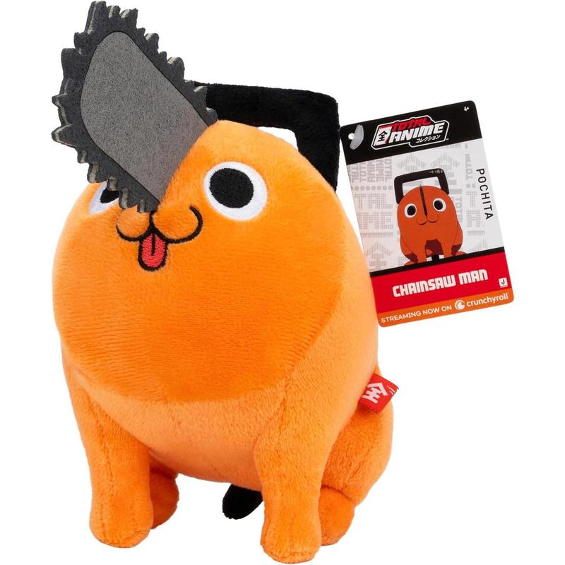 Total Anime Pochita - 8-Inch Super Soft Plush with Authentic Details from Chainsaw Man