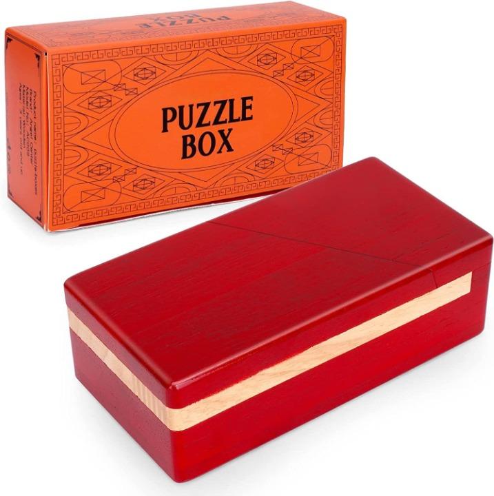 Impossible Box Puzzle Master Secret Opening Magic Box with Secret Drawer Wooden Special Mechanism Box for Secret