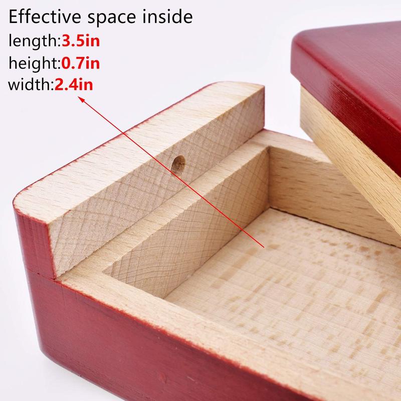 Impossible Box Puzzle Master Secret Opening Magic Box with Secret Drawer Wooden Special Mechanism Box for Secret