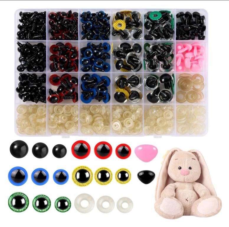 428PCS Safety Eyes and Noses for Amigurumi,Crochet Eyes with Washers,Doll Eyes for Crochet Animals and DIY Crafts Stuffed Animal