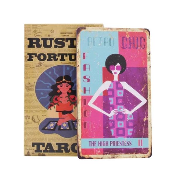 Rustic Fortune Tarot Beginner Tarot Deck 80 Pieces Fortune Telling Game junlavn