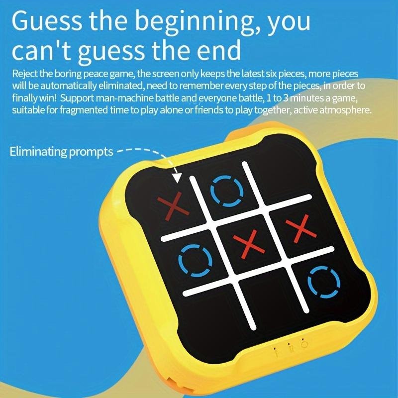 Portable Tictactoe Games-Intermediate Skills, Orange Yellow ABS Educational Toys, Suitable for Teenagers