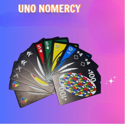 UNO Show No Mercy Card Game - Fun for Kids, Adults & Family Night - Ideal for Parties & Travel, Tougher Rules, and Action Cards for Kids, Adults, and Family Parties