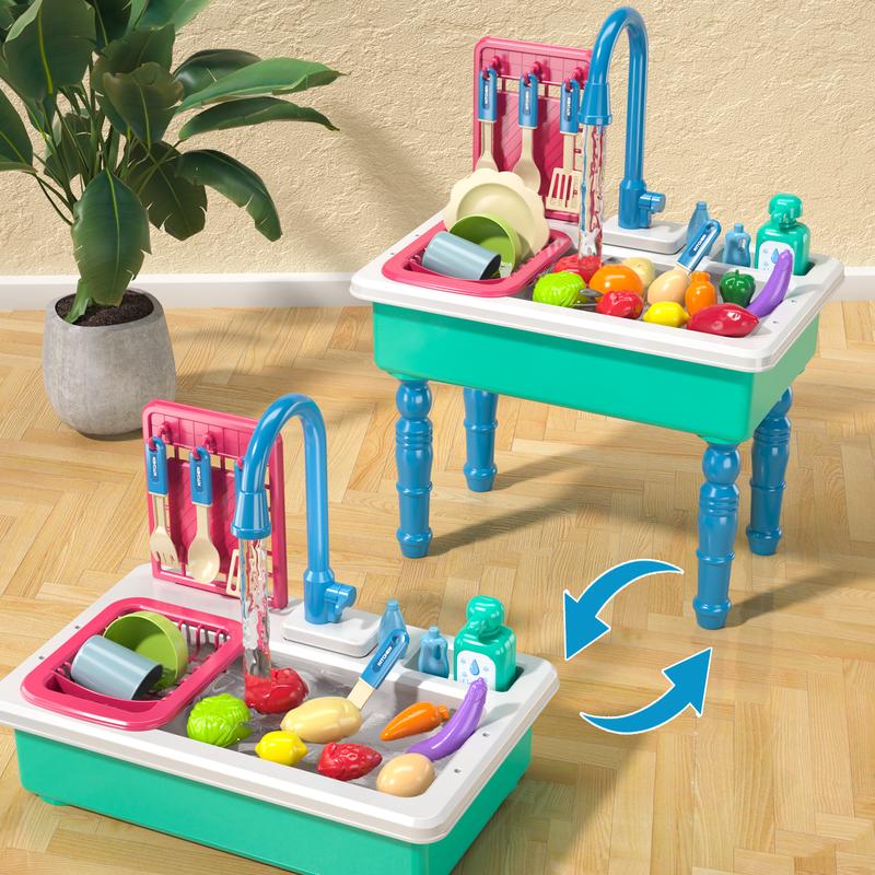 Blue Kitchen Sink Toys , Electric Dishwasher Playing Toy with Running Water,Kitchen Set Toys,Electric Dishwasher Playing Toy with Running Water,Exquisite gifts, Christmas gifts, birthday gifts