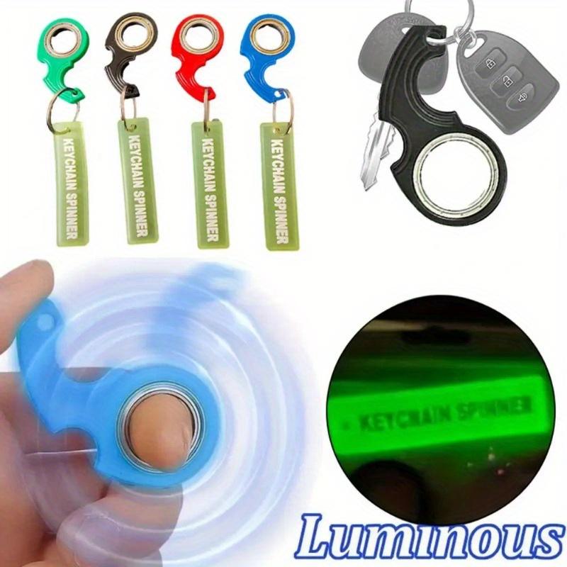 Fingertip Rotating Keychain Anti-Stress Toy: Decompression Keychain with Red, Black, Blue, And Green Options - Adult Sensing Toy for Stress Relief