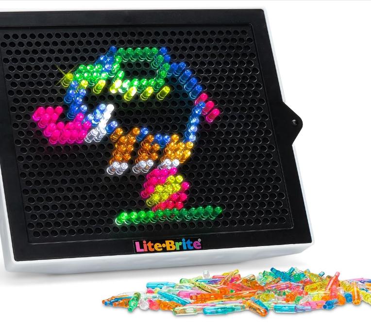 Lite Brite Classic, Favorite Retro Toy - Create Art with Light, STEM, Educational Learning, Holiday, Birthday, Gift, Boys, Kid, Toddler, Girls Age 4+