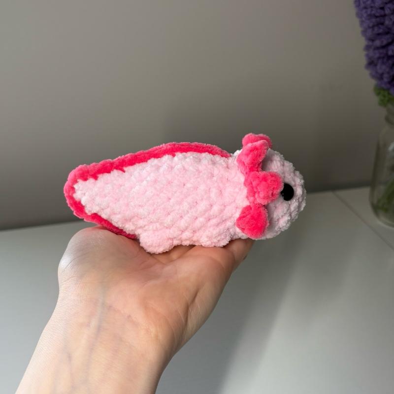 Mini Crochet Axolotl Plushies