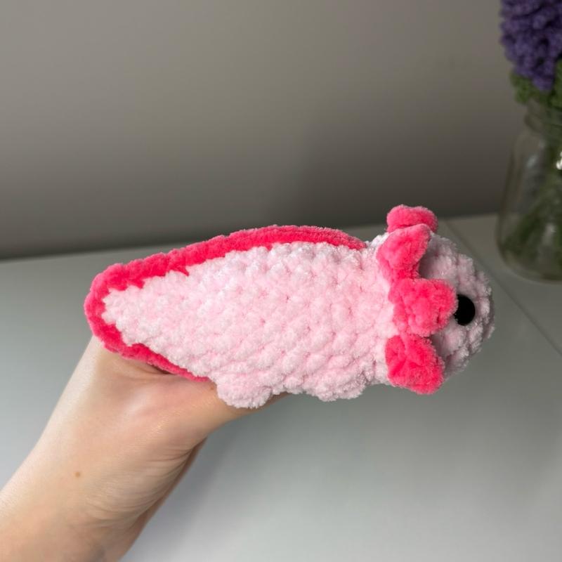 Mini Crochet Axolotl Plushies