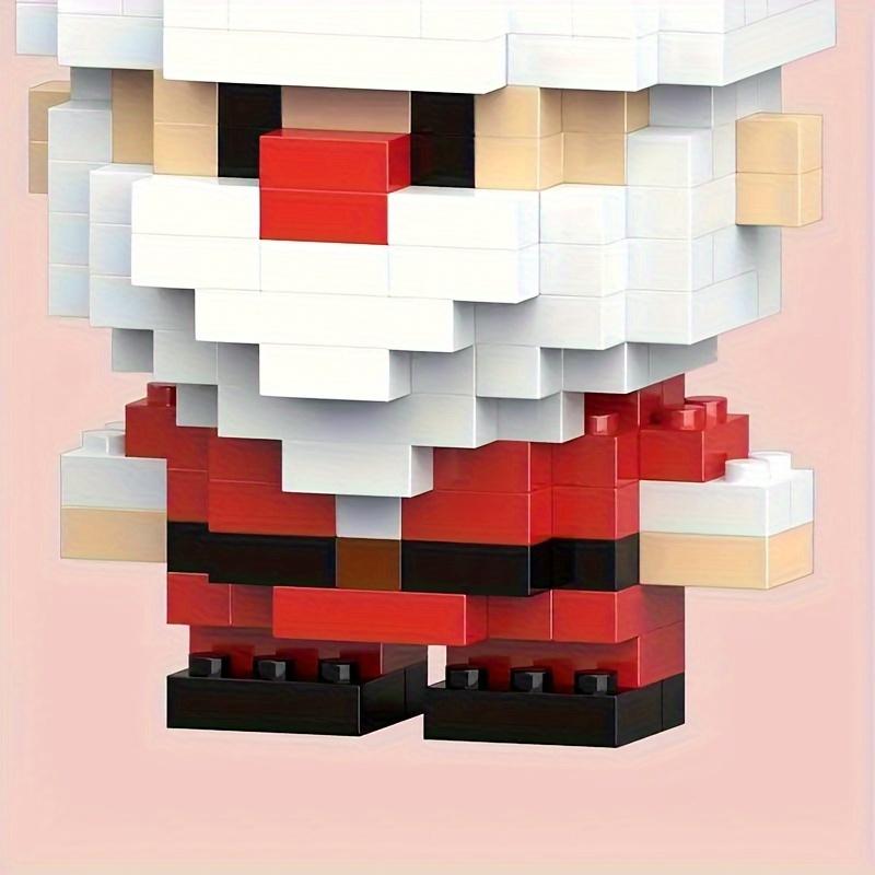 Santa Claus Building Block Set-Cute Mini Cabin Decoration, Suitable for Christmas, Birthday and Halloween Gifts